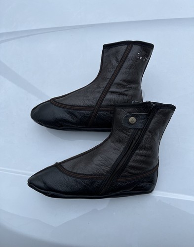 Leather socks with fleece - socks,