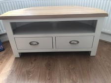 Cream And Oak Top Tv Unit