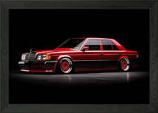 Red Mercedes Classic car