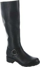 Clarks Ladies Knee-Hi Boots HEARTH RAE Black Leather Various Sizes
