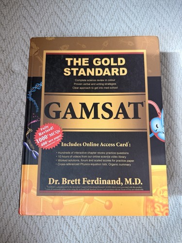 Gold standard gamsat - standard, 3-book