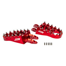 JXR Red Foot Pegs Surron Light Bee LBX Footpeg Footrest Upgrade Wide