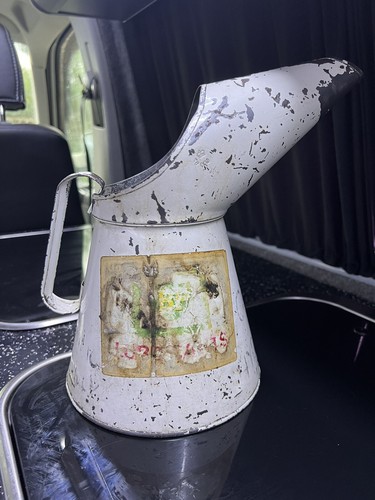 Vintage oil pourer litre - oil, 2