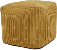 Jumbo Cord Footstool Pouffe