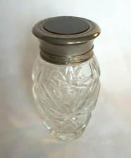 Vintage Cut Glass Ralph Lauren Body Lotion Bottle, Safari, ca. 1989 empty, 3.5"