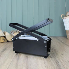 Black Log Briquette Maker Eco Friendly Paper Brick Fire Block Recycling Press