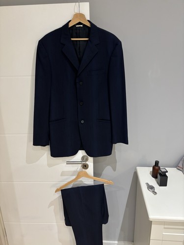 Versace navy pinstripe - versace,