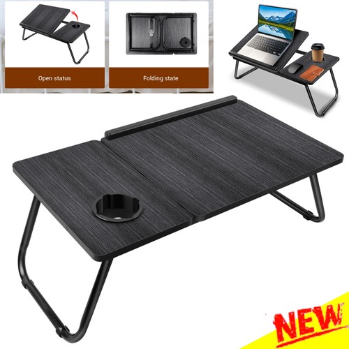 Folding laptop table stand bed - stand,