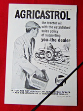 CASTROL AGRICASTROL TRACTOR OIL  PYRAMID DRUM 1962 ORIGINAL VINTAGE ADVERT