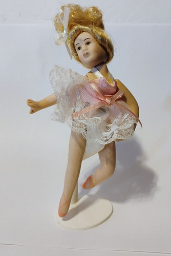 Porcelain ballerina doll tutu - porcelain, -tutu