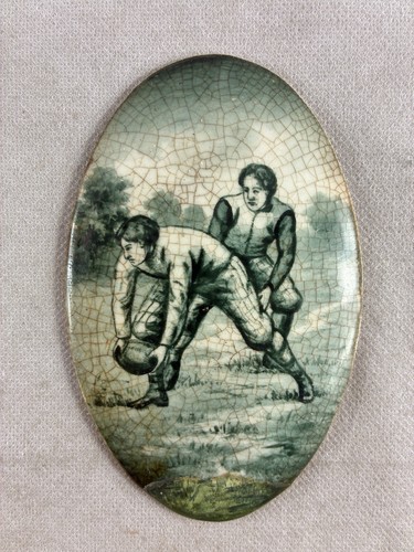 Antique stoneware two boys - stoneware,
