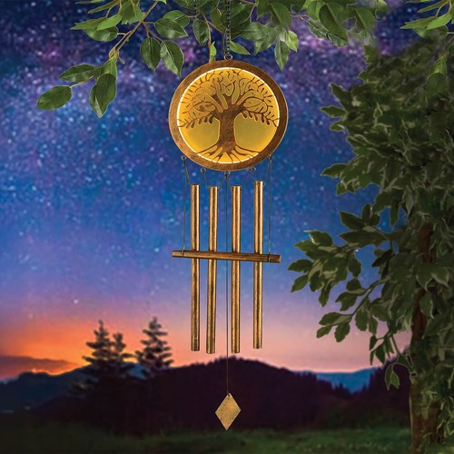 Solar tree life wind chime - solar,