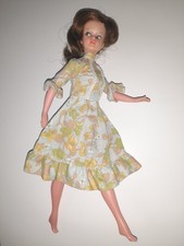 Pretty Vintage Brunette Palitoy Tressy Doll 1960s With Dress TLC