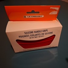 Le Creuset Silicone  Handle Grips -Set Of Two Cherry