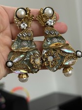 Turkish jewellery/ Pale green Colour earrings/Seafoam Colour earrings