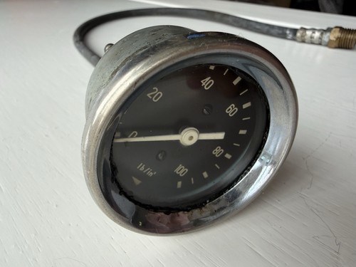 Vintage oil pressure - pressure, gauge