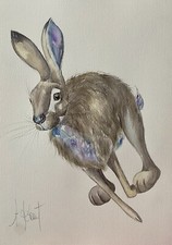 A3 HARE ORIGINAL(Not a Print)