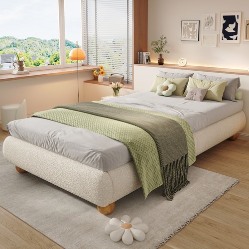 Single upholstered bed frame - single,