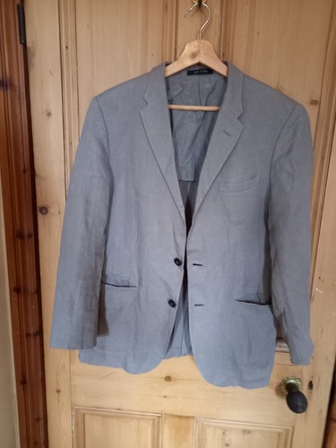 Mens grey linen armani jacket - mens,