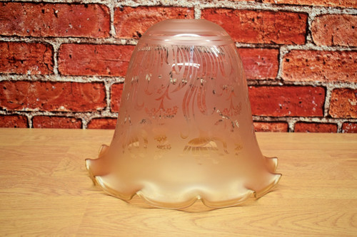 Vintage frosted glass lamp - frosted,