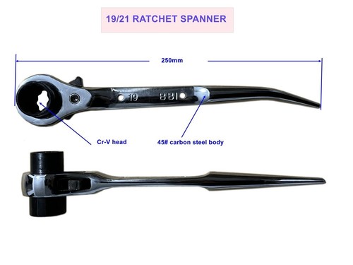 Ratchet podger spanner - ratchet,
