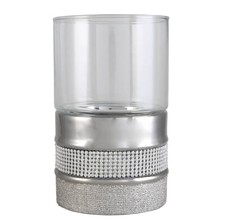 Round Mirrored Glass Diamante