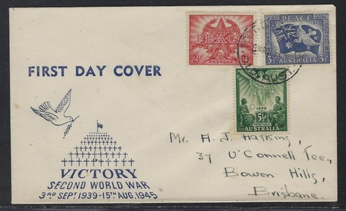 1946 australia fdc - australia, scott