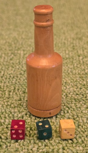 Miniature wooden bottle - miniature,