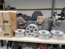 A SET OF 4 JOHN BROWN MINILITE ALLOY WHEELS 14" X 6" REF5812