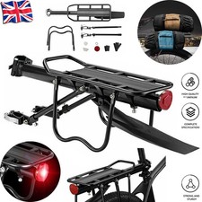 50kg Max Alloy Rear Bicycle Pannier Rack Carrier Bag Luggage Cycle Mountain Bike