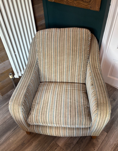 Striped armchair with - m&s,