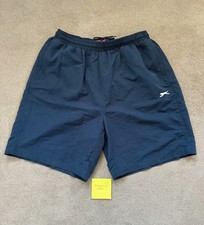 Slazenger Mens Navy Blue Size XL Swim Shorts Jersey Elastic Waist Pockets