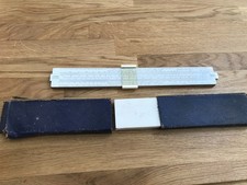 nice old good looking unique electrical slide rule in case