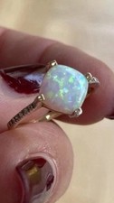 10ct Gold Cultured Fire Opal