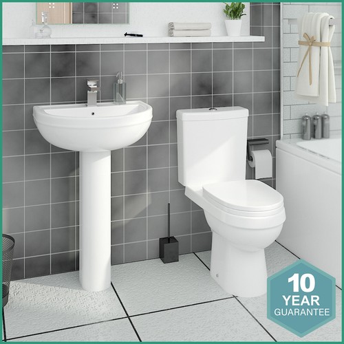 Bathroom suite white ceramic - bathroom,
