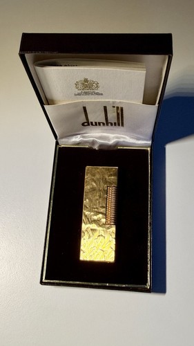 Dunhill rollagas lighter gold - rollagas,