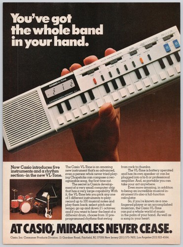 Casio tone keyboard - casio,
