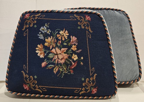 Vtg hand embroidered floral - hand,