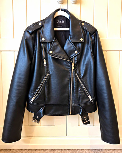 Zara women black faux - zara,