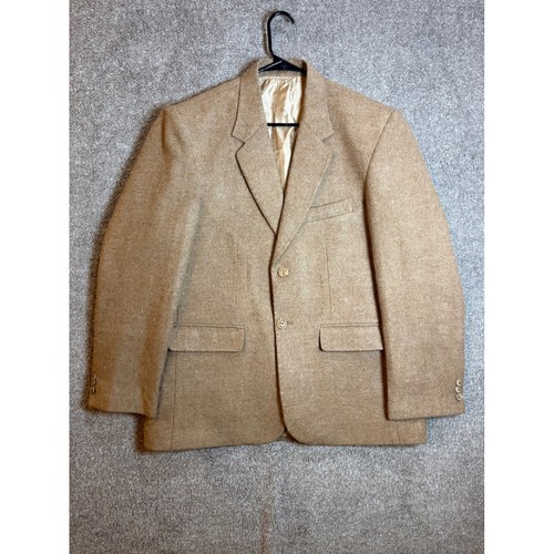 Mens tan wool blend sport - wool,