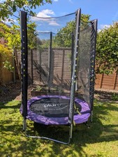 Plum Stardust 4.5ft Junior Trampoline & Enclosure - Purple & Black