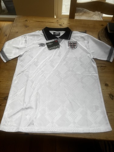 England 1990 home shirt small - home,
