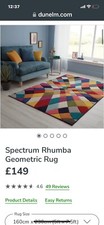 Dunelm Rug 160x230 Multi