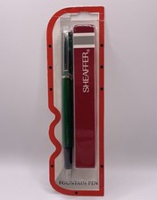 Vintage Sheaffer Green Fountain Pen  & Cartridges NEW IN BOX
