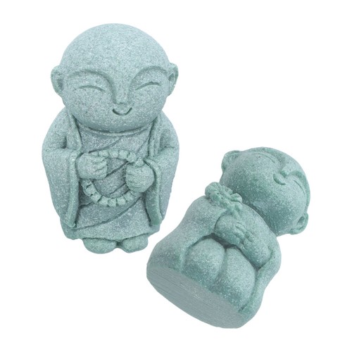 2pcs japanese sandstone monk - japanese,