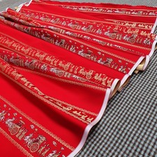 Vintage woven silky satin fabric, strong luxury Chinese dress material, 2 metres