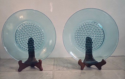 Turquoise hob nail - turquoise, glass