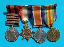 Boer War / WWI Medals Qsa Trio