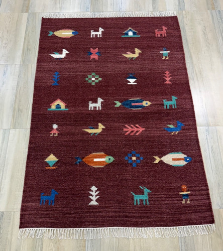 Tribal handwoven wool - tribal,