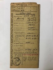 Jowett Javelin Log book RF60